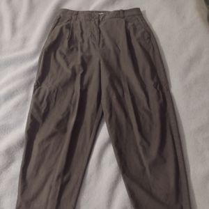 Frank and Oak Amelia High-Waisted Ballon Fit Pant in Dark Grey Size 12